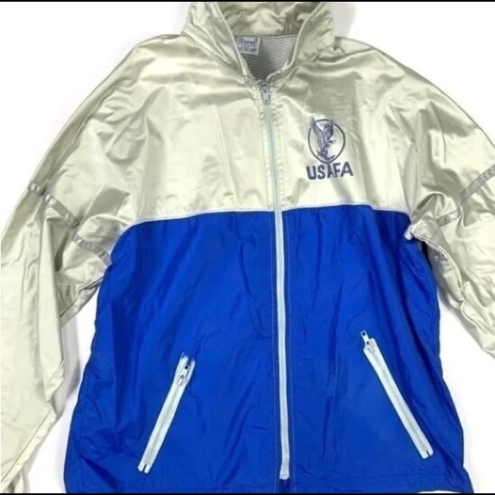 USAFA Bill Rogers Windbreaker golf reflective bomber jacket XL Vintage Men’s